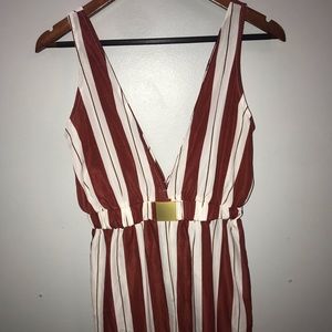 PRETTY LITTLE THING burgundy romper (Brandy New)